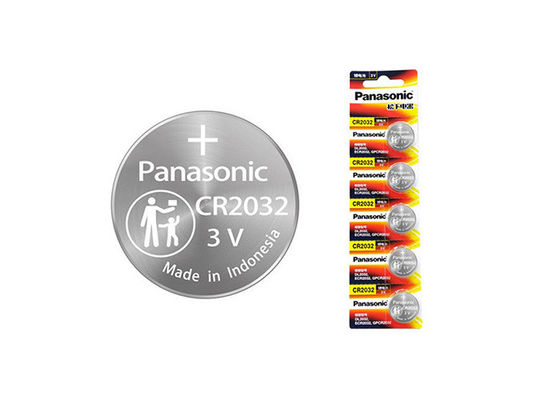 Quality  Car Key Battery Panasonic CR2032 3V 225mAh Button Cells for Vehicle Keys factory