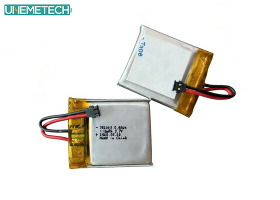 Quality  Rechargeable Lithium Polymer Battery 352023 3.7V 115mAh LiPo Battery for GPS Trackers factory