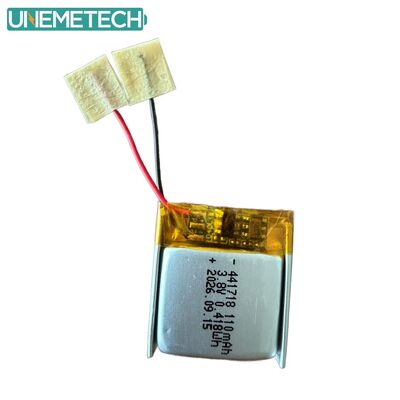 Quality  3.8V 110mAh 441718 High Voltage Polymer Lithium Ion Battery for Medical Bracelet factory