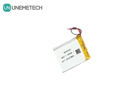 Custom 3.8V 400mAh High Voltage Lithium Ion Battery Pack 622526 For Smart Watches