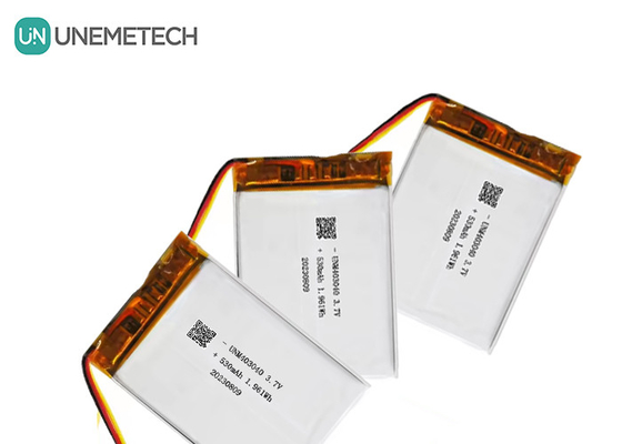 3.7V 530mAh Custom Lithium Polymer Battery 403040 With UL1642 Long Cycle Life
