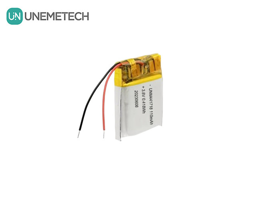 3.8V 441718 High Voltage Polymer Lithium Ion Battery 110mAh for Medical Bracelet