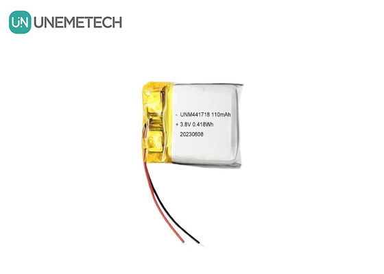 3.8V 441718 High Voltage Polymer Lithium Ion Battery 110mAh for Medical Bracelet