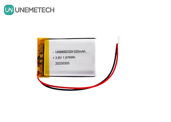 CE 4.35V High Voltage Lithium Battery 682329 520mAh 3.8V Li-Ion Rechargeable Battery