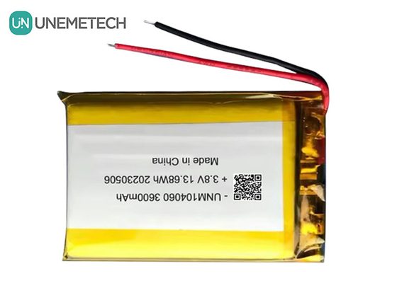UNEMETECH 4.35V High Voltage Lipo Battery 104060 3.8V 3600mAh Lithium Ion Polymer Battery