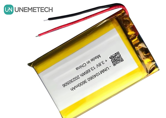 UNEMETECH 4.35V High Voltage Lipo Battery 104060 3.8V 3600mAh Lithium Ion Polymer Battery