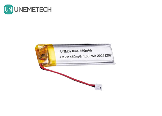 UNEMETECH 3.7V 450mAh Customized Lipo Rechargeable Battery 621644 for Electronic Pen