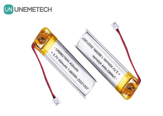 UNEMETECH 3.7V 450mAh Customized Lipo Rechargeable Battery 621644 for Electronic Pen