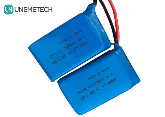 2S High Discharge Rate LiPo Battery / 18C Lithium Polymer Battery 7.4v 1000mah 823048