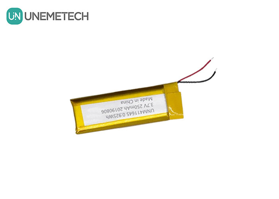 3.7V 250mAh Li-polymer Battery 411645 / LiPo Rechargeable Battery Pack for POS Machine
