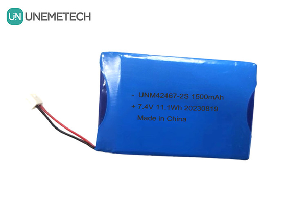 2 Cells Li Polymer Battery 7.4V 1500mAh 2S Li-polymer Battery Pack 424567 for Beauty Apparatus