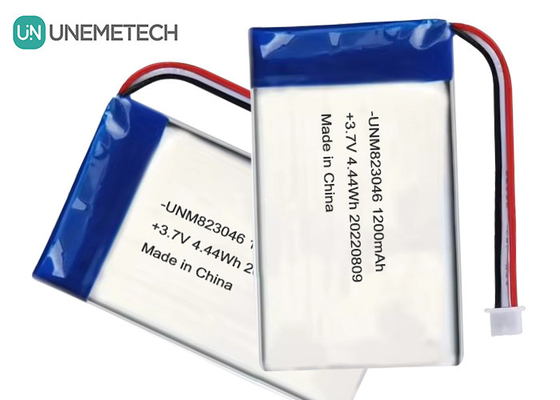 Rechargeable Lithium Polymer Battery 3.7 V 1200mah 4.44 Wh 823046 Pouch Polymer Battery