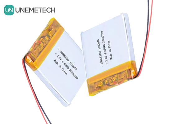 OEM 4.35V High Voltage Lithium Polymer Batteries 1220mAh 683736 with Long Cycle Life