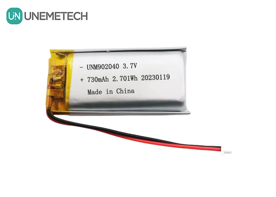 UL1642 Certificates Rechargeable Lipo Battery 902040 3.7V 730mAh for Mobile Device