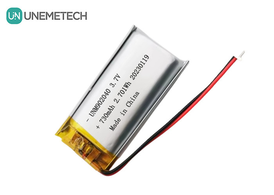 UL1642 Certificates Rechargeable Lipo Battery 902040 3.7V 730mAh for Mobile Device