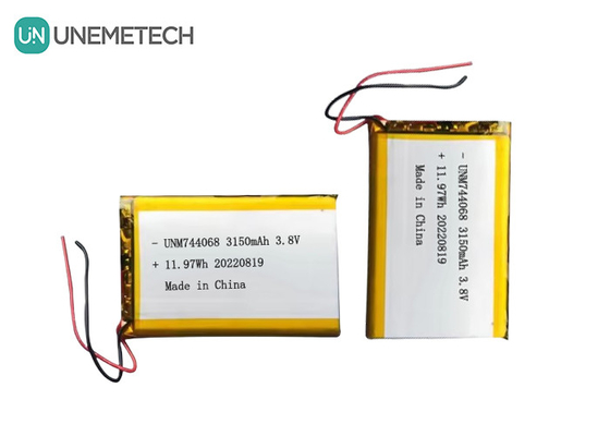 Rechargeable High Voltage Lipo Battery 3.8V 744068 3150mah Battery For GPS Tracking System