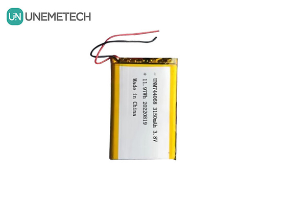 Rechargeable High Voltage Lipo Battery 3.8V 744068 3150mah Battery For GPS Tracking System