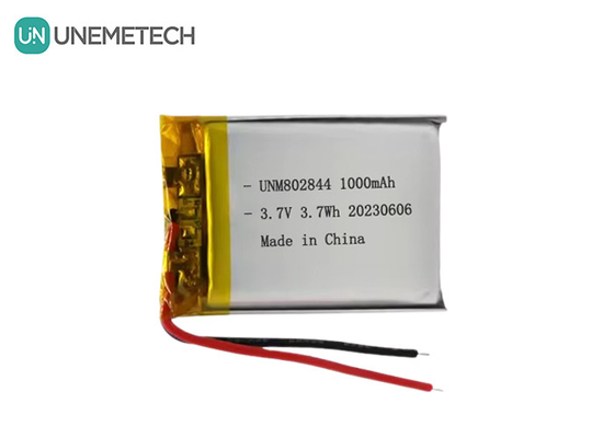 3.7V Rechargeable Li-ion Battery 1000mAh 802844 Li-polymer Battery for Small Household Appliance