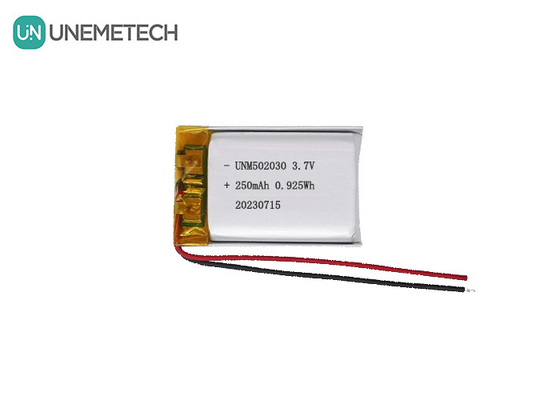 UNEMETECH 3.7V 250mAh Rechargeable Lithium Polymer Battery 502030 for Beauty Devices