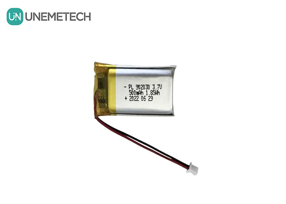 3.7V 500mAh Lithium Polymer Rechargeable Battery 902030 for Wearable Devices