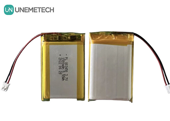 UNEMETECH 1.5A Rechargeable Li-polymer Battery 803450 / 3.7V 1500mAh Lithium Ion Polymer Battery