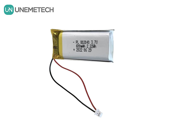 3.7V 600mAh Rechargeable Li Polymer Battery 802040 for Electronic Products