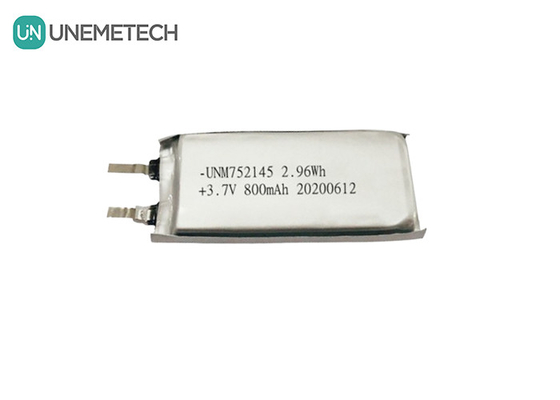 MSDS Approved 3.7V 800mAh Rechargeable Lithium Polymer Battery 752145 for Wearable Devices