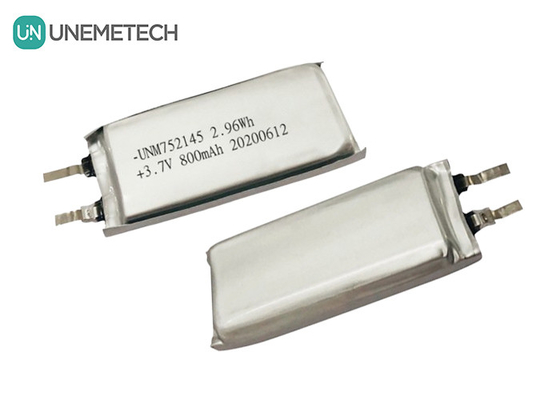 MSDS Approved 3.7V 800mAh Rechargeable Lithium Polymer Battery 752145 for Wearable Devices