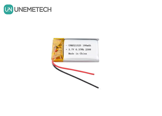 3.7V 80mAh 321525 Rechargeable Lithium Ion Polymer Battery Charging 1C For Electronic Products