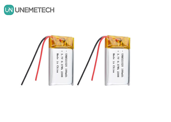 3.7V 80mAh 321525 Rechargeable Lithium Ion Polymer Battery Charging 1C For Electronic Products