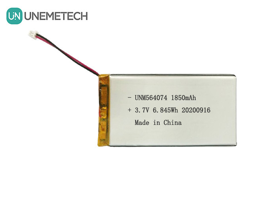3.7V Rechareable Lithium Ion Polymer Battery 1850mAh 564074 for Medical Beauty Equipment