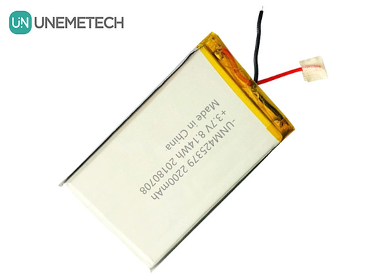 Power Bank Battery Custom Lithium Polymer Battery 425379 3.7V 2200mAh With 3M Adhesive Tape