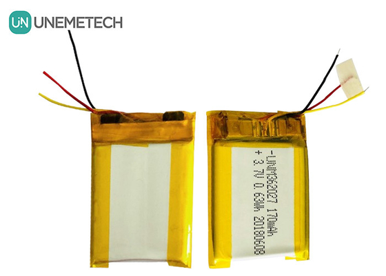 Silver 3.7V 170mAh Custom Li-polyer Batteries 362027 for Portable Printer Medical Device