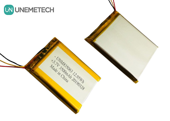 3.7V 3500mAh Custom Large Lithium Polymer Battery 835063 for Medical Beauty Equipment