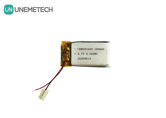 391629 Rechargeable Lithium Polymer Battery 3.7V 160mAh Lipo Battery for Smart Wearable Products