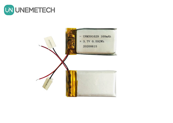 391629 Rechargeable Lithium Polymer Battery 3.7V 160mAh Lipo Battery for Smart Wearable Products