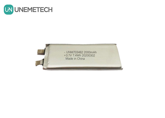 3.7V 2000mAh Custom Lithium Polymer Battery Cell 703482 for Speakers Intelligent Robot System