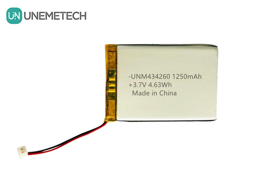 4.63Wh Rechargeable Lithium Polymer Battery Pack 434260 3.7V 1250mAh for Charging Case