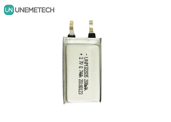 Rechargeable Custom Li Polymer Battery 322035 3.7V 200mAh for Wireless Headsets