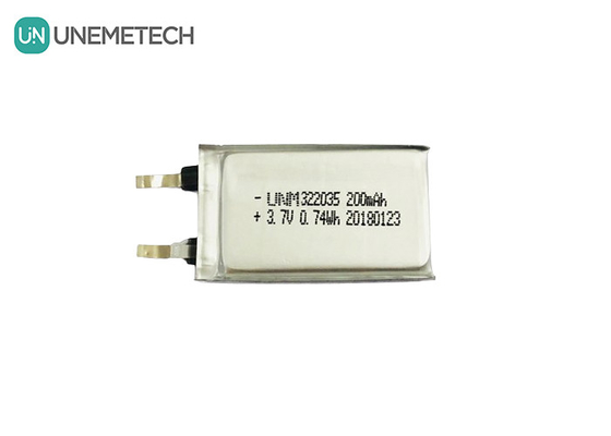 Rechargeable Custom Li Polymer Battery 322035 3.7V 200mAh for Wireless Headsets