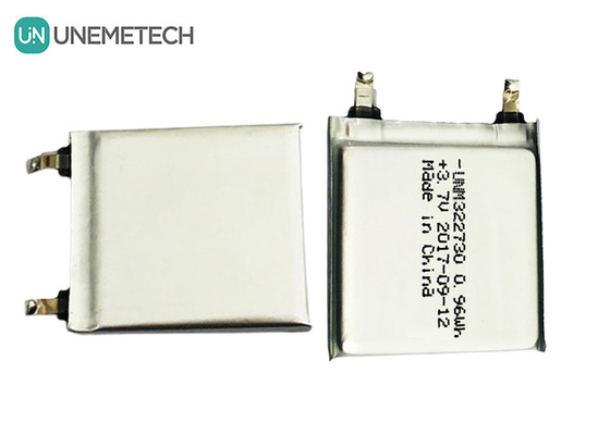 Customized Rechargeable Polymer Lithium Batteries / 3.7V 260mAh 322730 Li-Po Battery