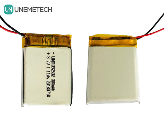 GPS Tracker Custom Lithium Polymer Battery / 3.7V 300mAh 392532 Rechargeable Lipo Battery