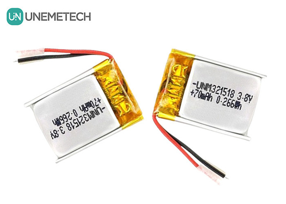 3.8V High Voltage Li Ion Battery Ultra Small Lipo Battery 4.35V 70mAh 321518 For GPS Tracker