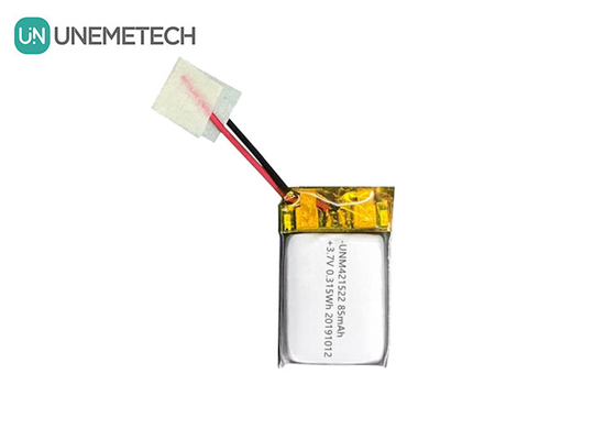 85mAh 3.7V Small Lithium Polymer Battery 421522 Rechargeable With PCM And Lead Wire​​s