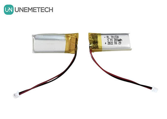 3.7V 200mAh Single Cell Lithium Polymer Battery 701330 Pouch Battery for Headsets