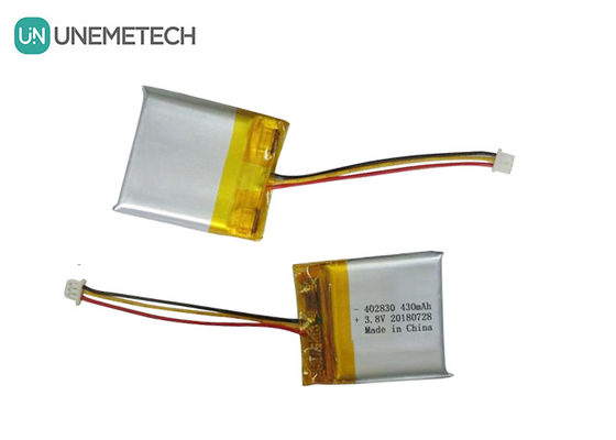 High Voltage Li-Polymer Battery 402830 3.8V 430mAh HV LiPo Batteries For Medical Device