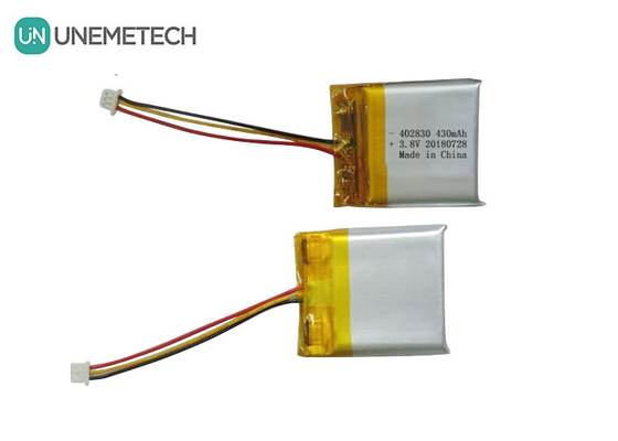 High Voltage Li-Polymer Battery 402830 3.8V 430mAh HV LiPo Batteries For Medical Device