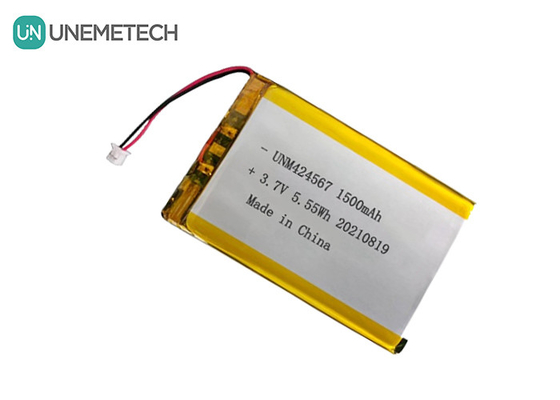 424567 Rechargeable Li-po Battery 3.7V 1500mah Lipo Battery For Auto-ID Smart Card Reader