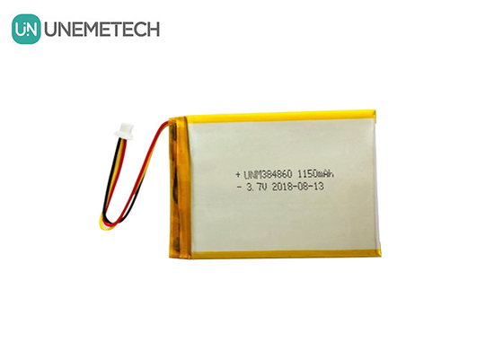 3.7V 1150mAh Silver Lithium Polymer Battery 384860 Custom Lipo Batteries