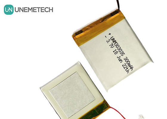 300mAh Lithium Polymer Battery 303035 Nominal Voltage 3.7 V Lipo Battery MSDS Approved